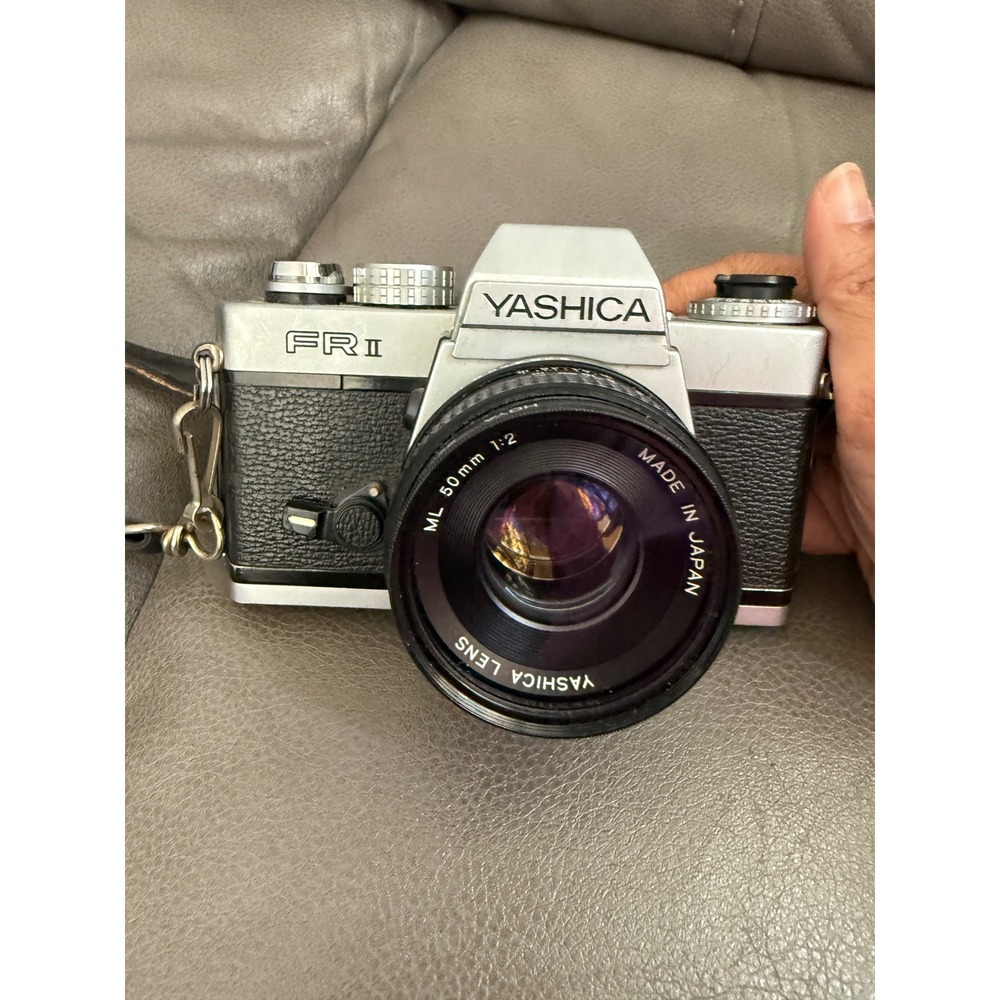 Yashica FR II 35mm SLR Film Camera Yashica ML 50mm f2 Lens Hoya Filter Japan